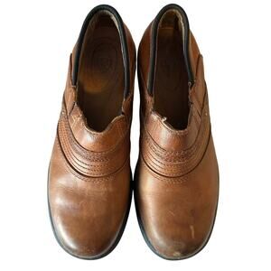 Ariat Brown Leather Steel Toe Safety Clogs Size 7.5 Work Oil Slip Resistant